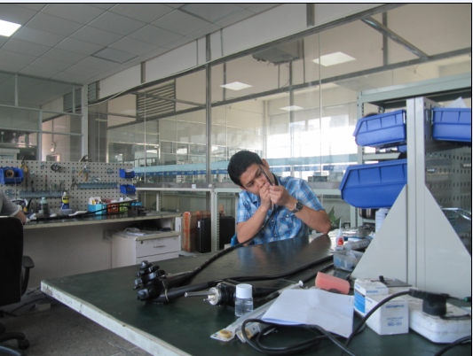 Flexible endoscope repair training for Thailand engineer